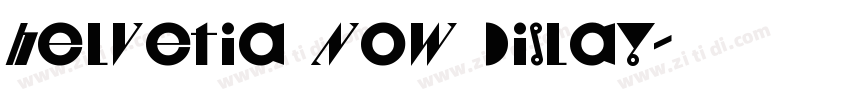 helvetia Now Dislay字体转换